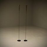Brutalist Copper and Brass Candle Holders by Pieter Spruyt 1980s