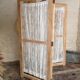 Ancient wood and lace screen