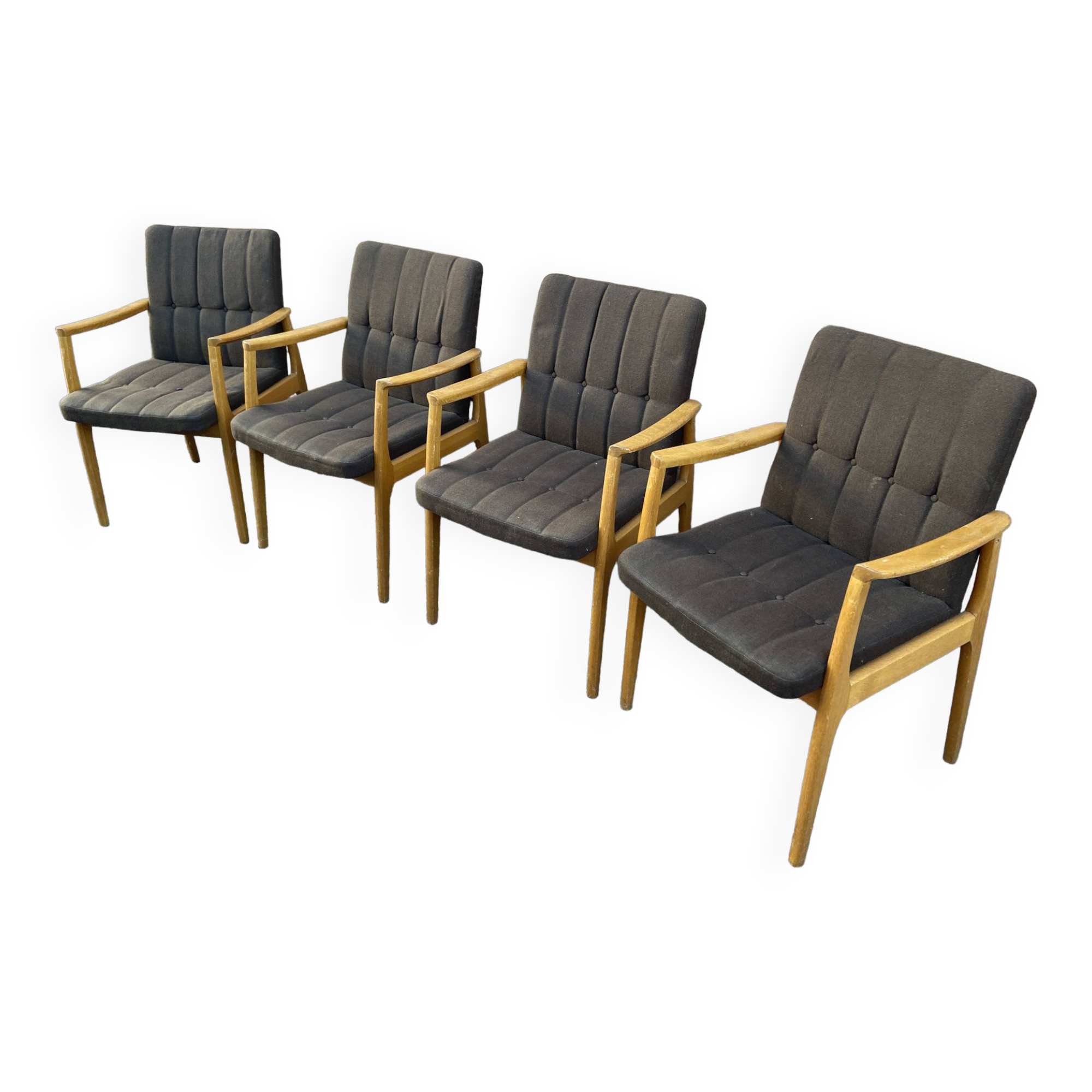 4 armchairs Scandinavian Lounge Chairs 60s Fröscher KG