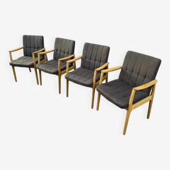 4 armchairs Scandinavian Lounge Chairs 60s Fröscher KG