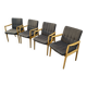 4 armchairs Scandinavian Lounge Chairs 60s Fröscher KG