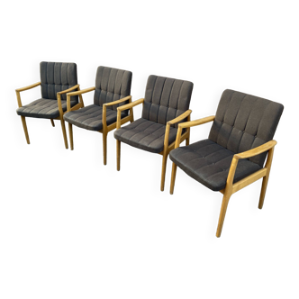 4 fauteuils Chaises Scandinave Lounge années 60 Fröscher KG