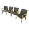 4 fauteuils Chaises Scandinave Lounge années 60 Fröscher KG