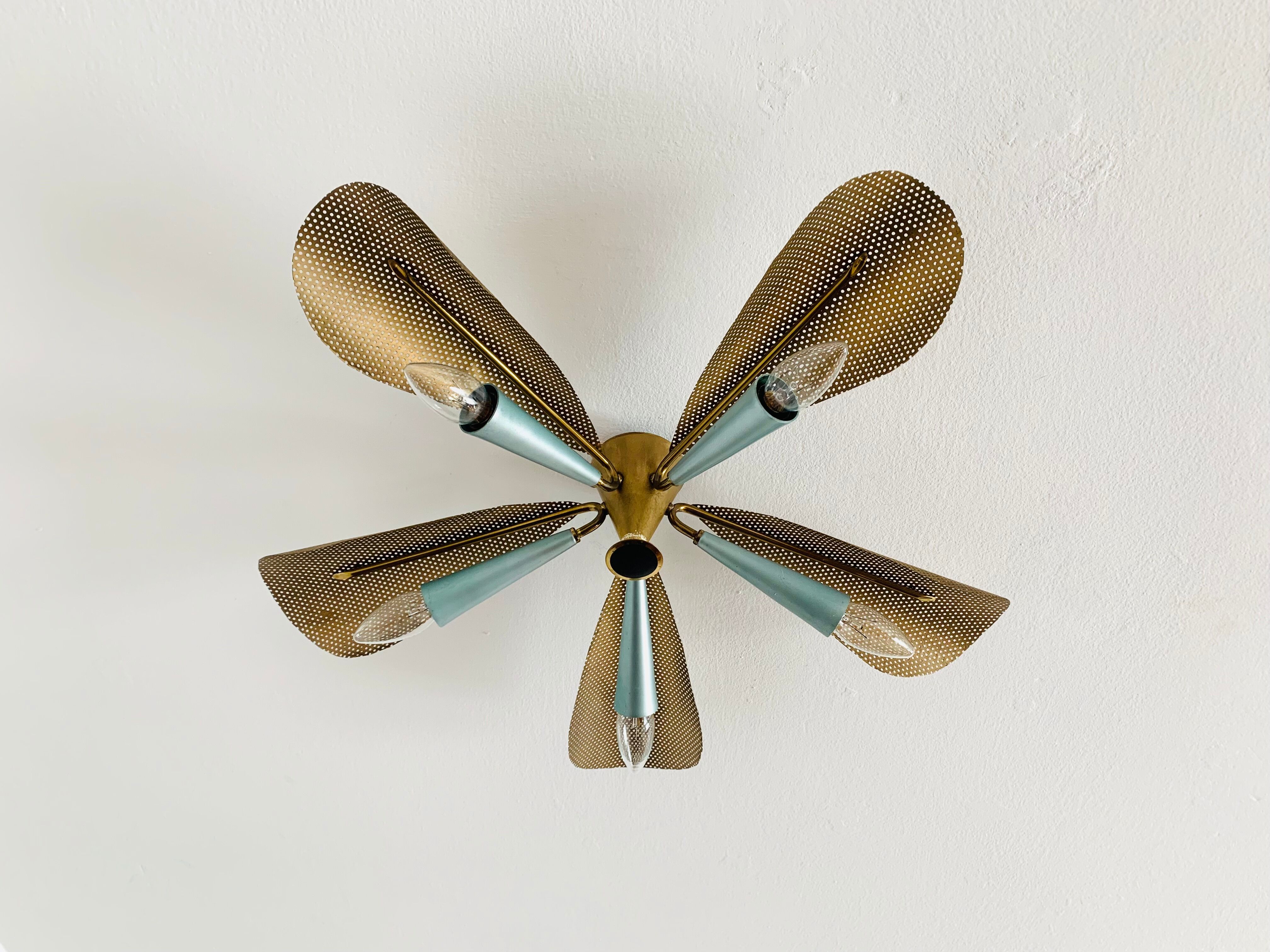 Golden Italian Flush lamp