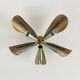 Golden Italian Flush lamp