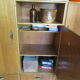 Meuble modulable de bureau ou de salon plaqué chêne des années 1960
