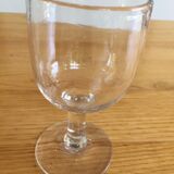 Set of 2 old blown glasses