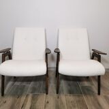 Paire de fauteuils par Jaroslav Smidek restaurés