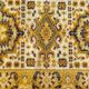 Tapis sarouk vintage moutarde