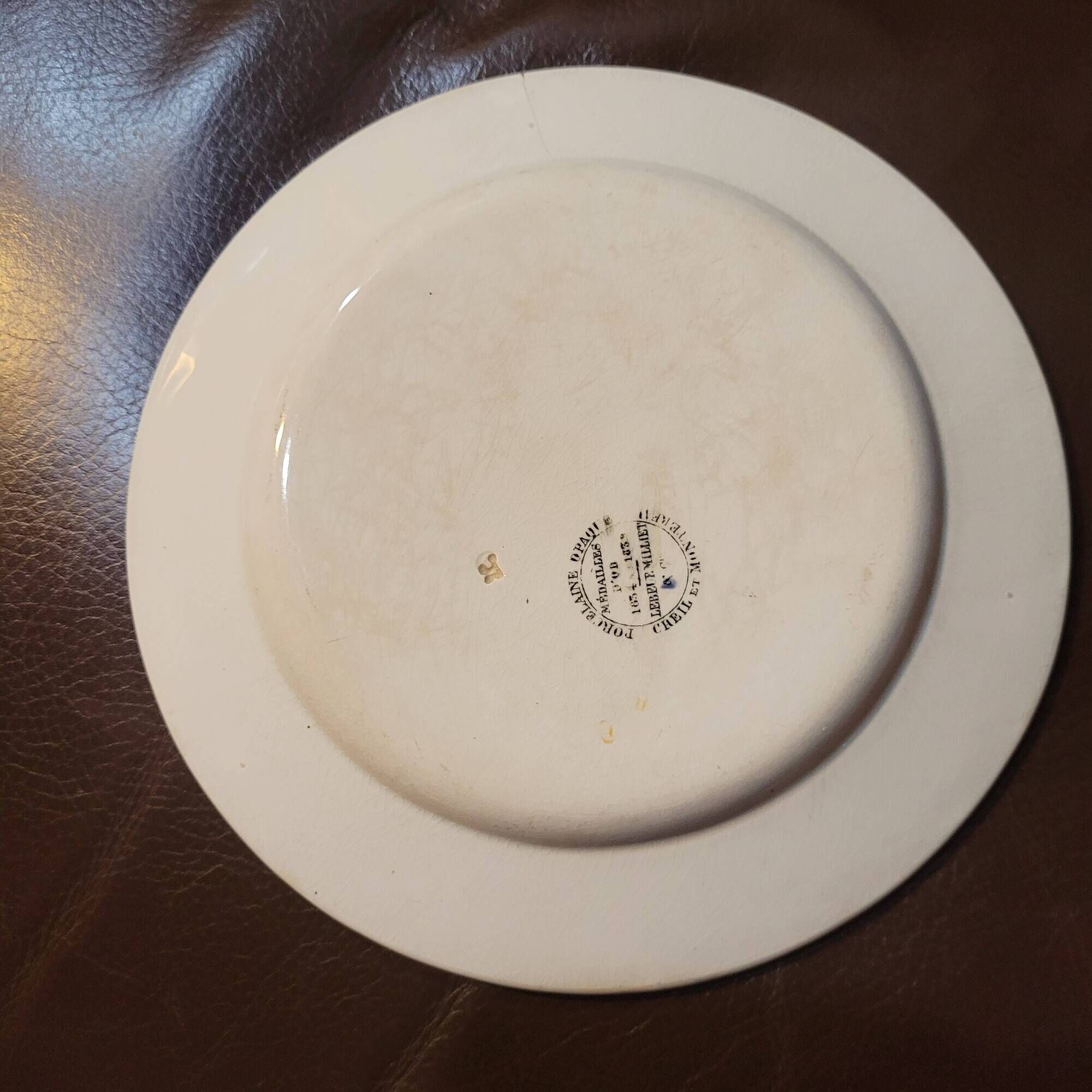 Assiettes creil et montereau
