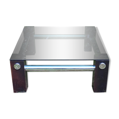 Table basse en verre fumé par Martin Visser pour Spectrum vers les années 1970