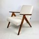 Fauteuil vintage Var- B-310 - laine beige