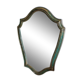 Mirror baroque style frame gilded wood gray