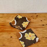 Set of 8 vintage floral napkins