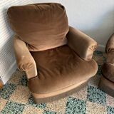 Fauteuils crapauds en velours