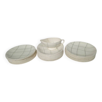 Vintage Salins service – Sortilège model – 1960s–70s –