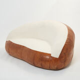 Rare set of sofas croissant 1970