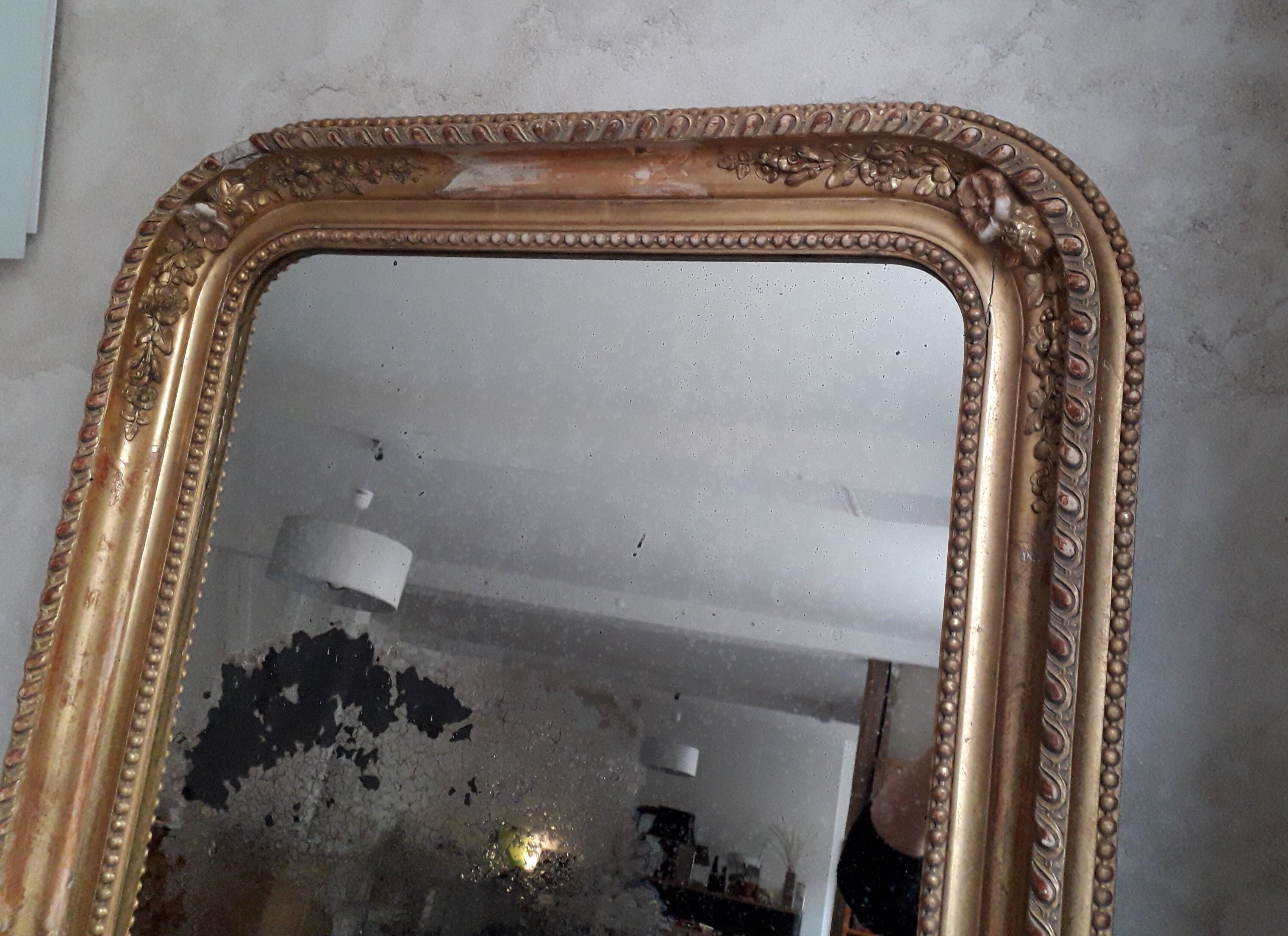 Ancient golden mirror