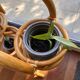 Vintage rattan plant stand – 1970s