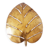 Leaf wall lamp in gold metal 1970