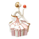 Ballerina jewellery box in porcelain