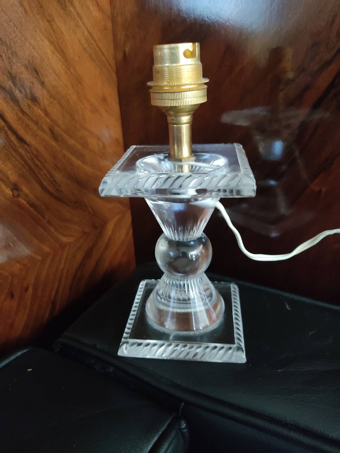 Vintage Lalique France lamp base