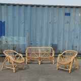 Rattan garden furniture from the 70s