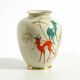 40s porcelain vase with handpainted wildlife motifs from PMR Bavaria Jaeger