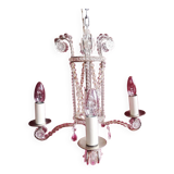 Luminaire lustre cristal vintage ancien luxe de la lustrerie mathieu france