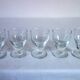 5 small antique absinthe glasses