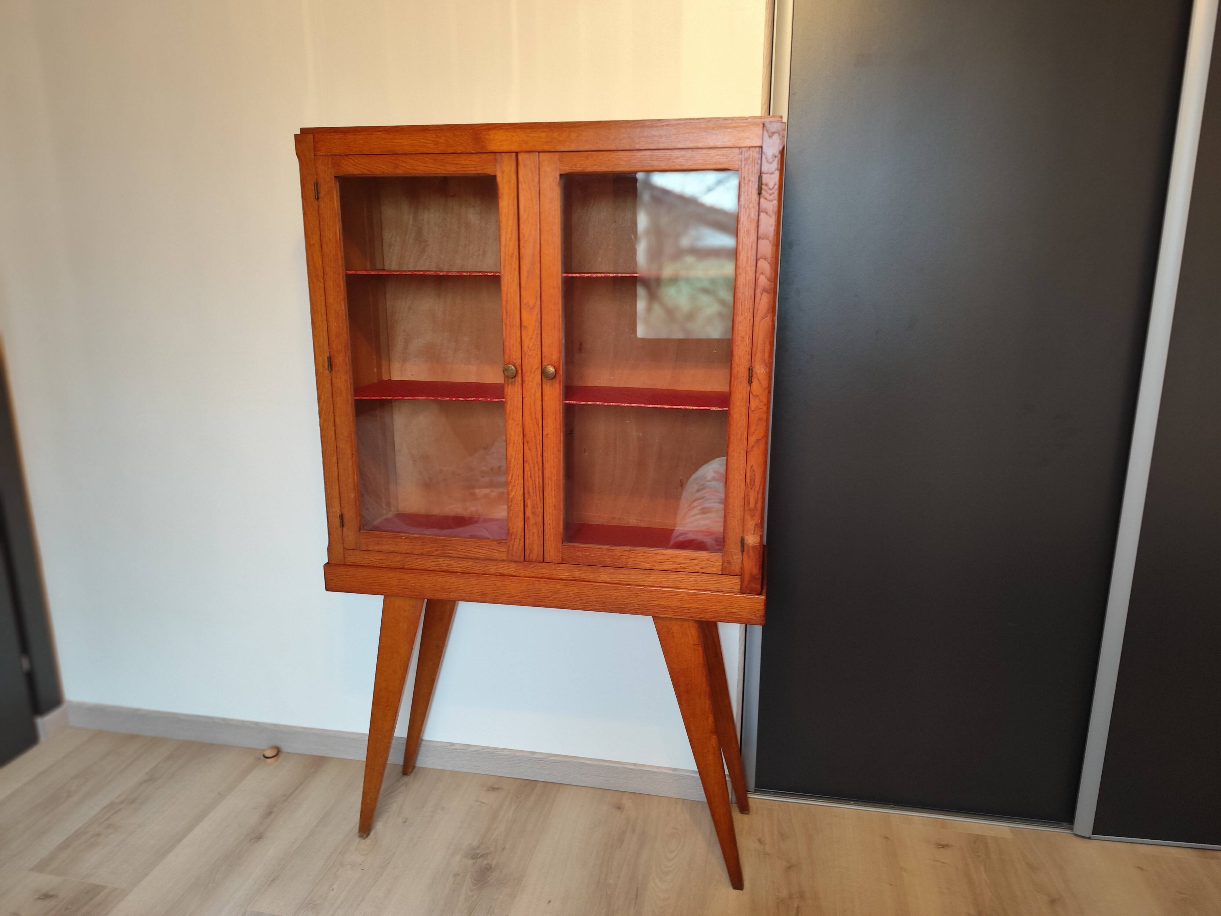 Vintage Scandinavian Display Cabinet 1960s