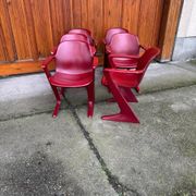 Set of 6 Bordeaux Kangourou chairs in plastic by Ernst Moeckl (1968) — sculptural design