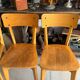 Lot de 4 chaises bistrot vintage Luterma en bois