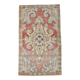 Turkish Red Cream Classic Pattern Vintage Rug, 127x215Cm