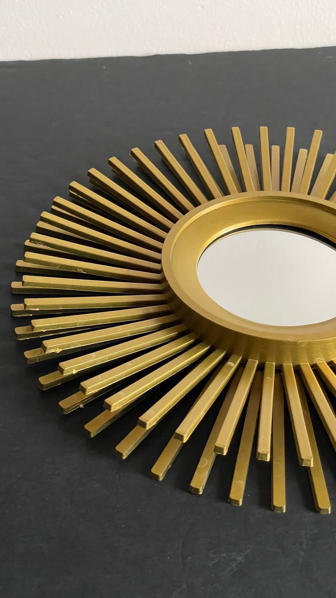 Mirror golden sun vintage style