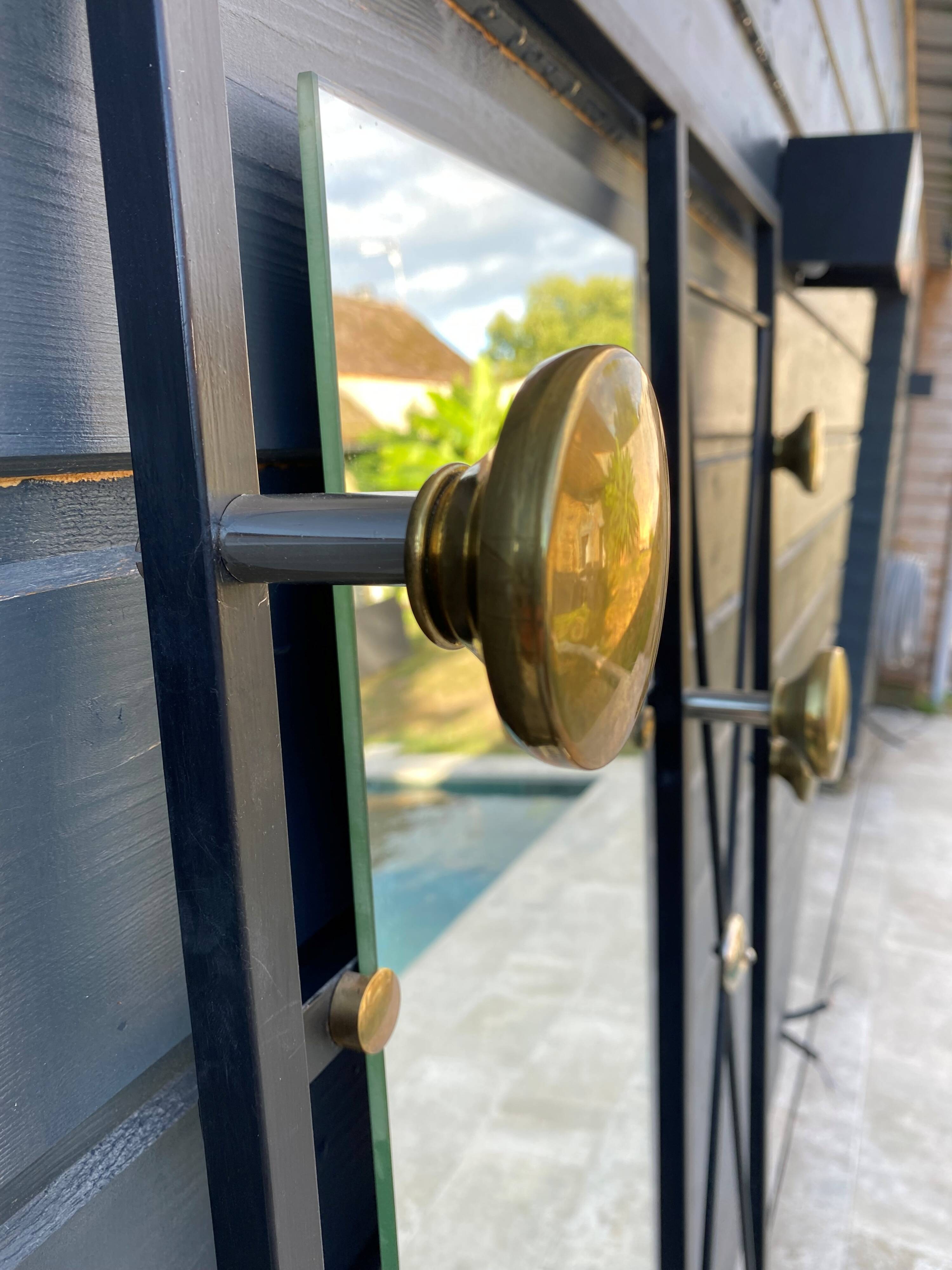 Wardrobe, wall-mounted coat rack, 1950s