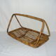 Fruit basket with handle - rattan - bamboo from the 50s