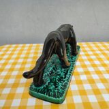 Black panther in ceramic Vallauris