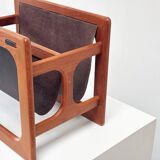 Danish magazine holder by Aksel Kjersgaard for Salin Møbler