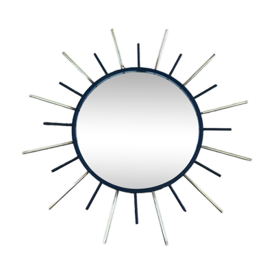 Miroir soleil en fer 1960 47cm