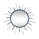 Miroir soleil en fer 1960 47cm