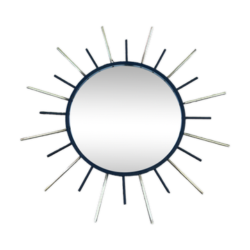 Miroir soleil en fer 1960 47cm