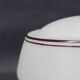 1930s Art Deco brass ceiling light with opaline glass shade, Czechoslovakia, Res