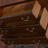 Antique Edwardian carved mahogany desk