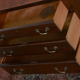 Antique Edwardian carved mahogany desk