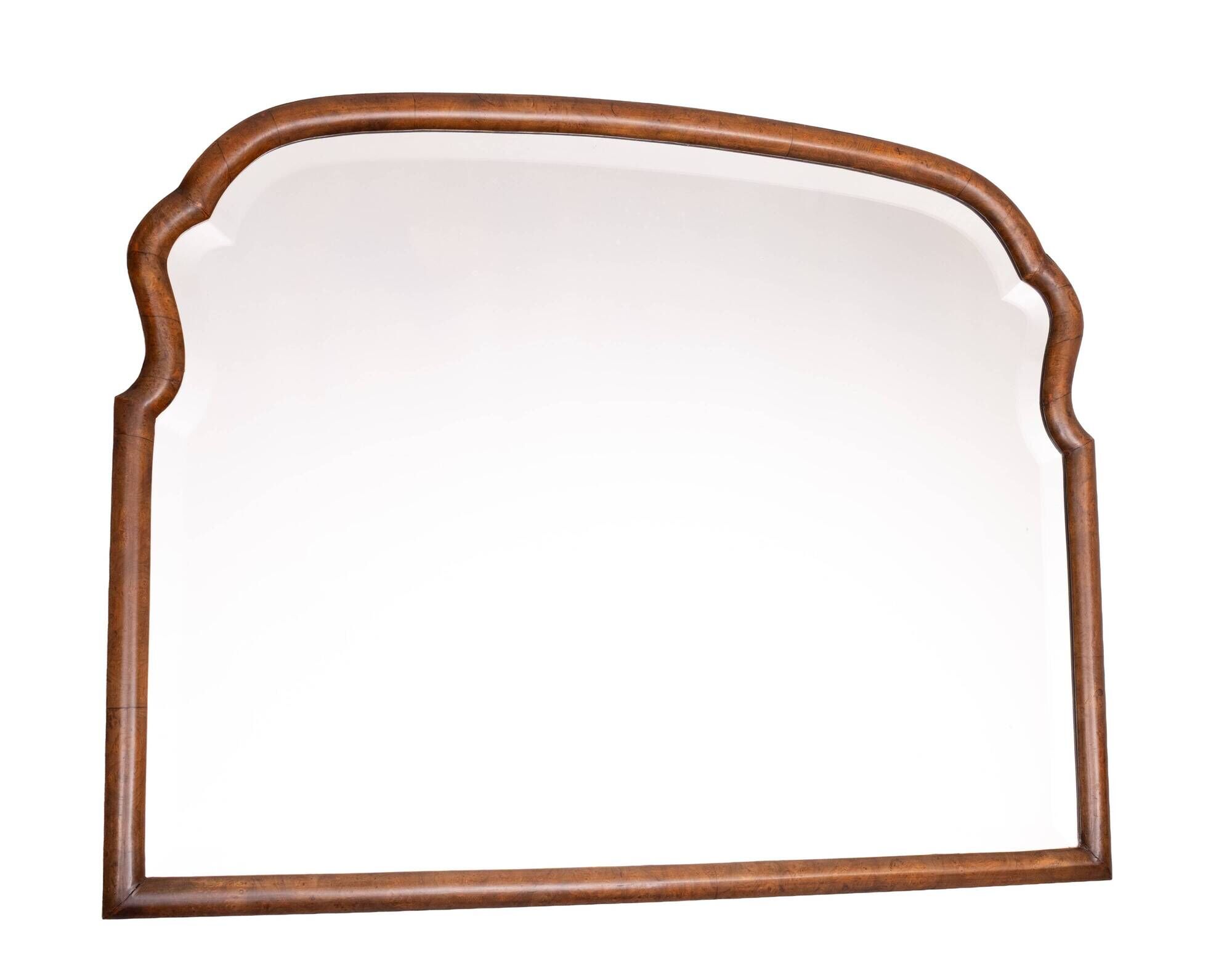 Stunning Antique Dutch Soeze Burl Wood Mirror Anno 1900