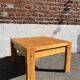 Square coffee table in solid wood (pine), 1980s.