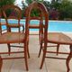 6 louis Philippe style chairs in solid wood merisier