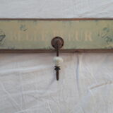 Wooden wall coat rack 3 hooks