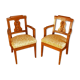 Paire de fauteuils sculptés